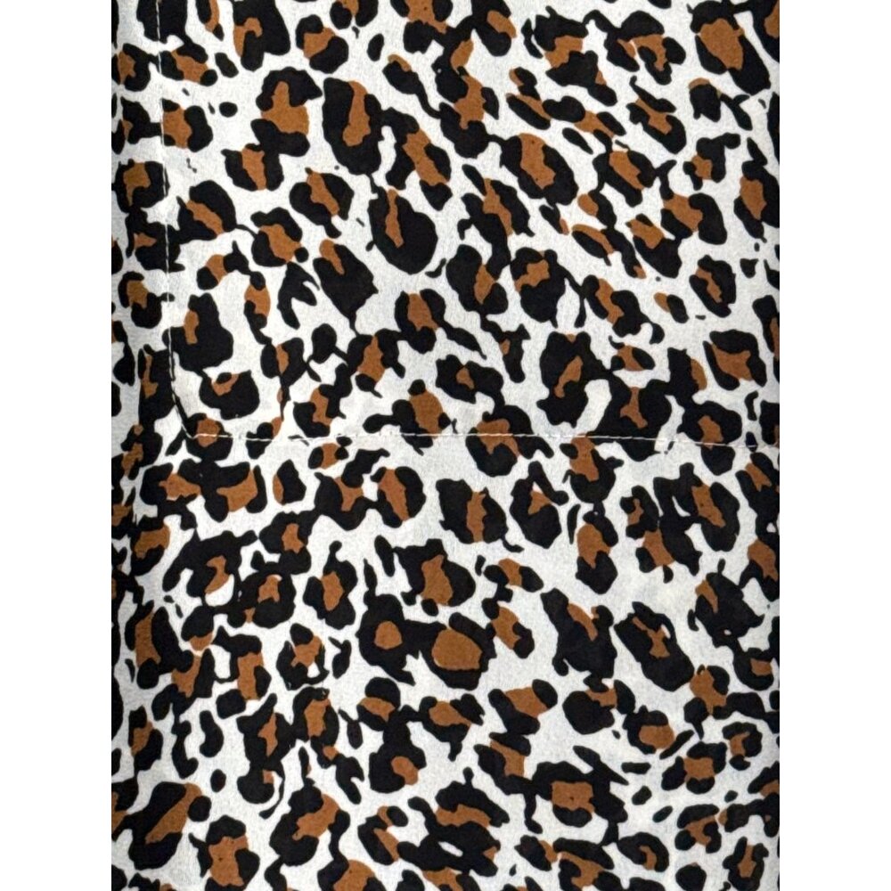 NYDJ Leopard Print Button Down Blouse Xl Professional Workwear Shirt - Picture 3 of 7